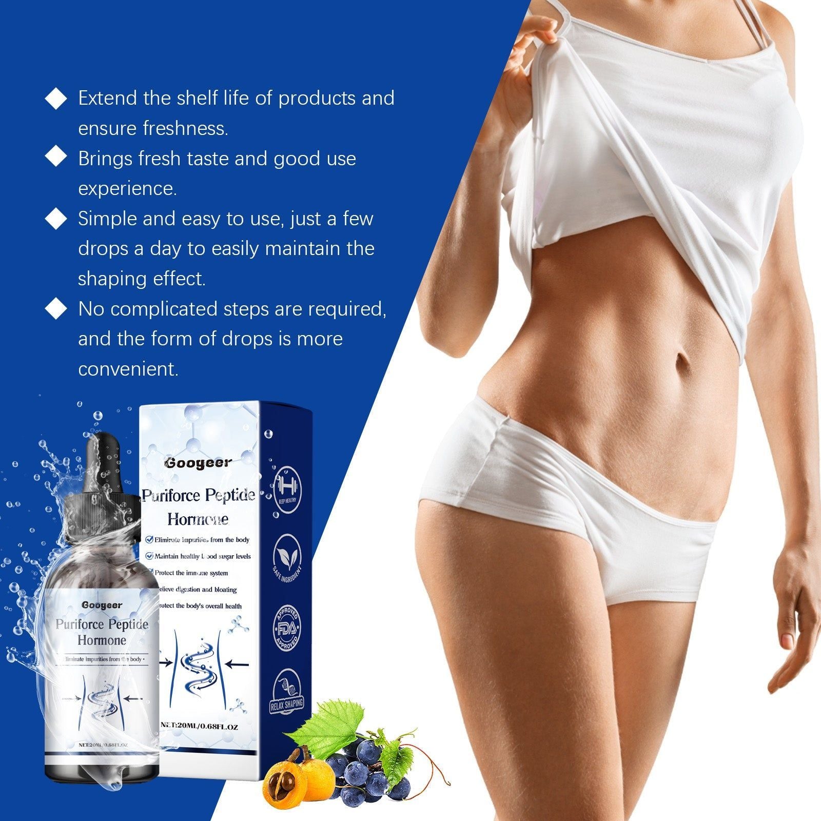 Fat Burning Drops, Body Care, Quick Fat Shaping, Natural Slimming Solution ,20ml