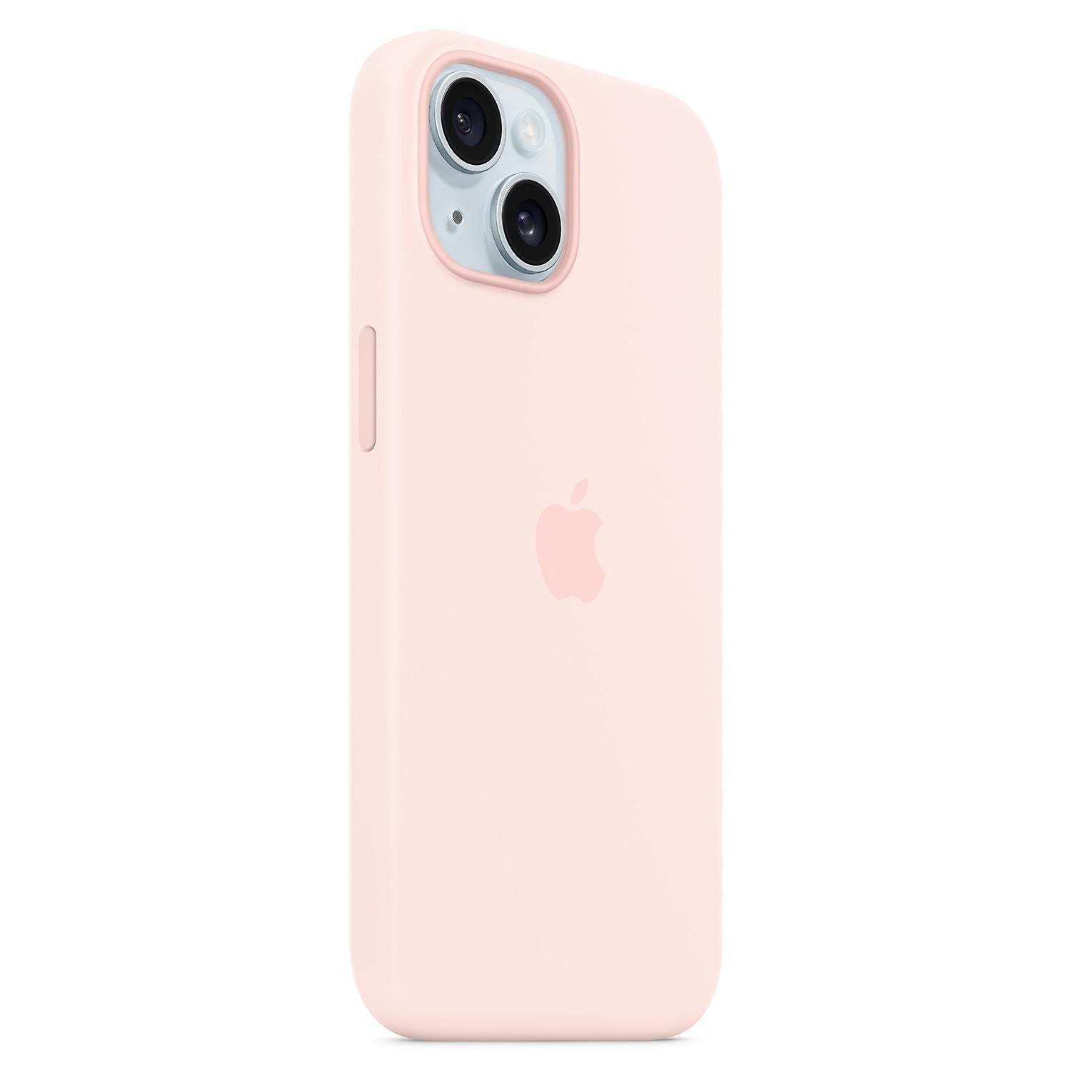 For iPhone 15 Case Compatible with MagSafe Anti-scratch Silicone Phone Cover-Pink