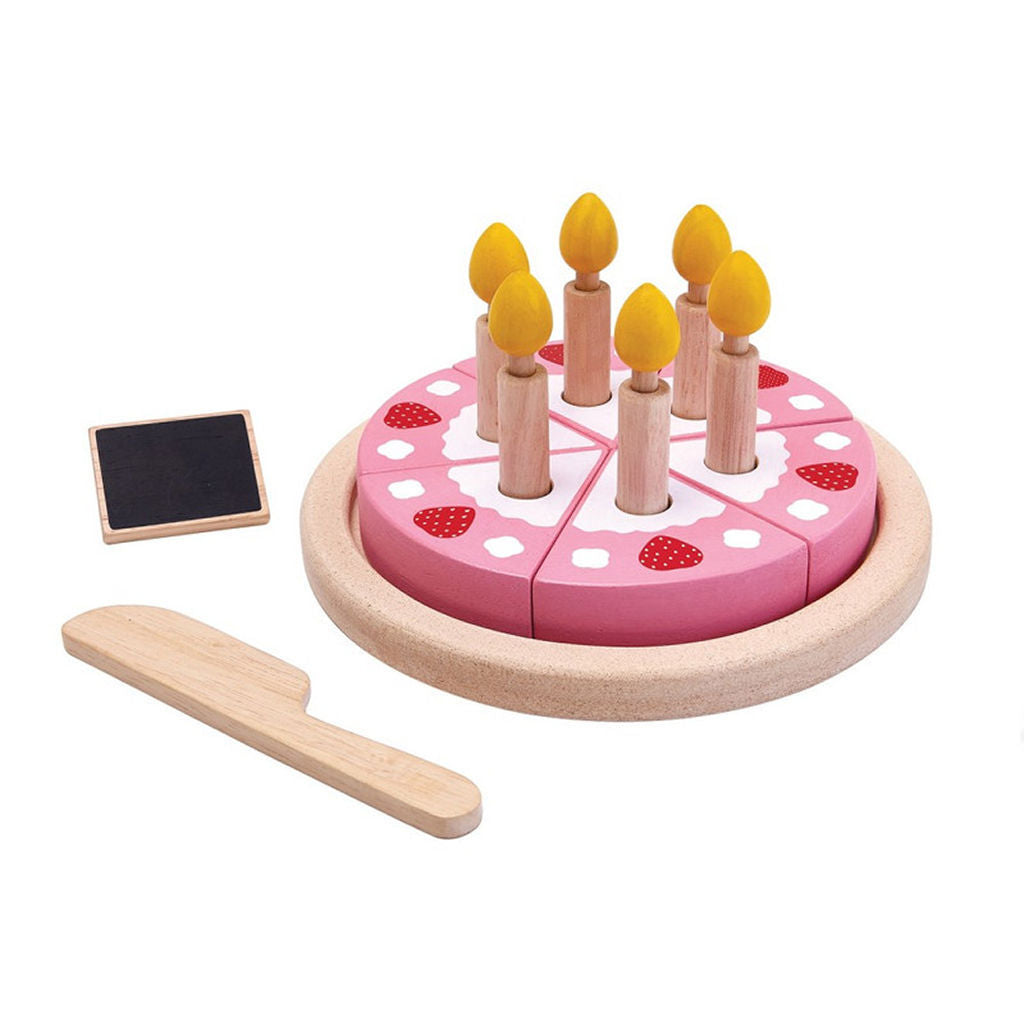 مجموعة كعكة عيد الميلاد من PlanToys — أطعمة خشبية للعب التخيلي