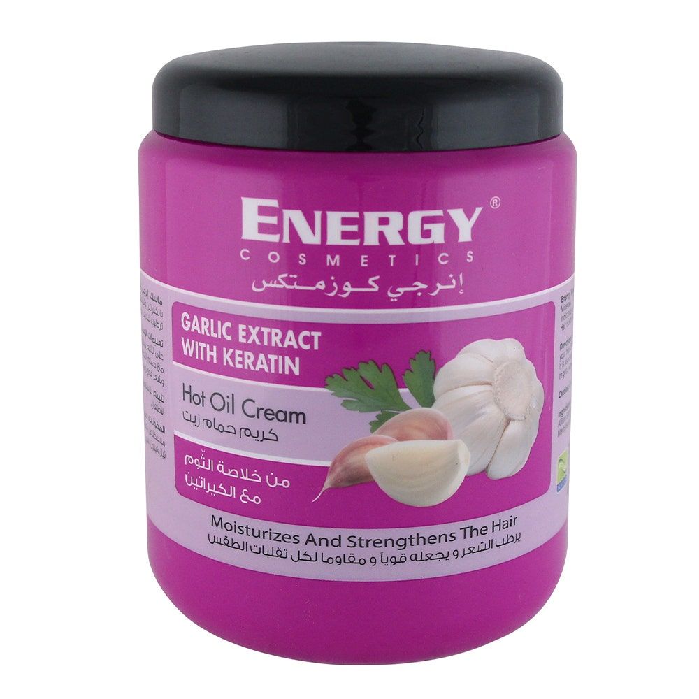 Energy Cosmetics Garlic Extract With Keratin Hot Oil Cream, 1000ml