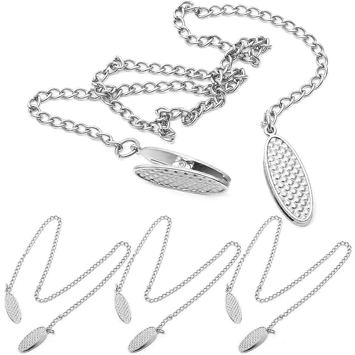 Stainless Steel Napkin Chain Set With 4 Pineapple Clips for Restaurants