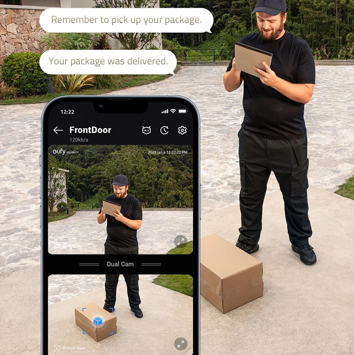 Anker eufy Security Video Doorbell Battery Pro 2K, Black Model E8213G11.NC