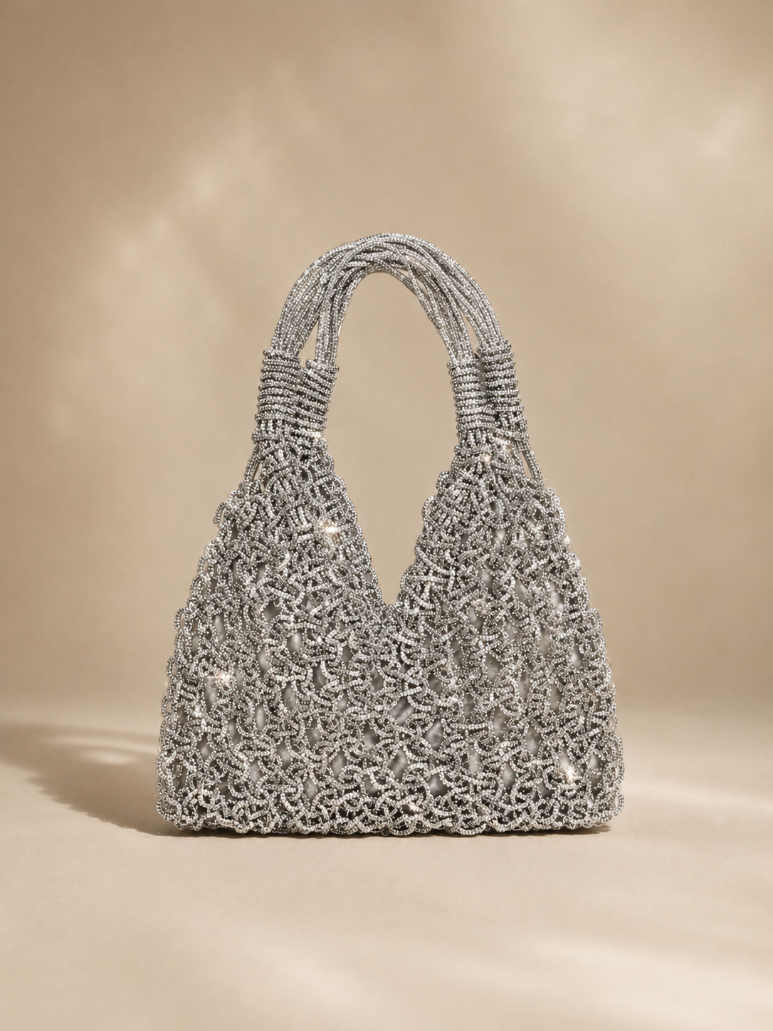Knots by nada V-Knot Bag - Silver