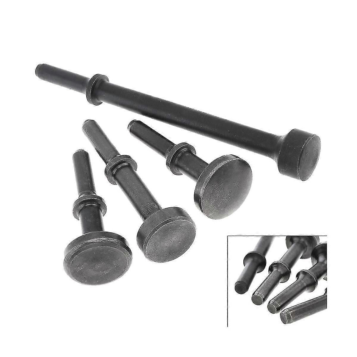 4pc Air Hammer Head Air Chisel Hard Steel Solid Impact Hammer Head Support Pneumatic Tool For Knock