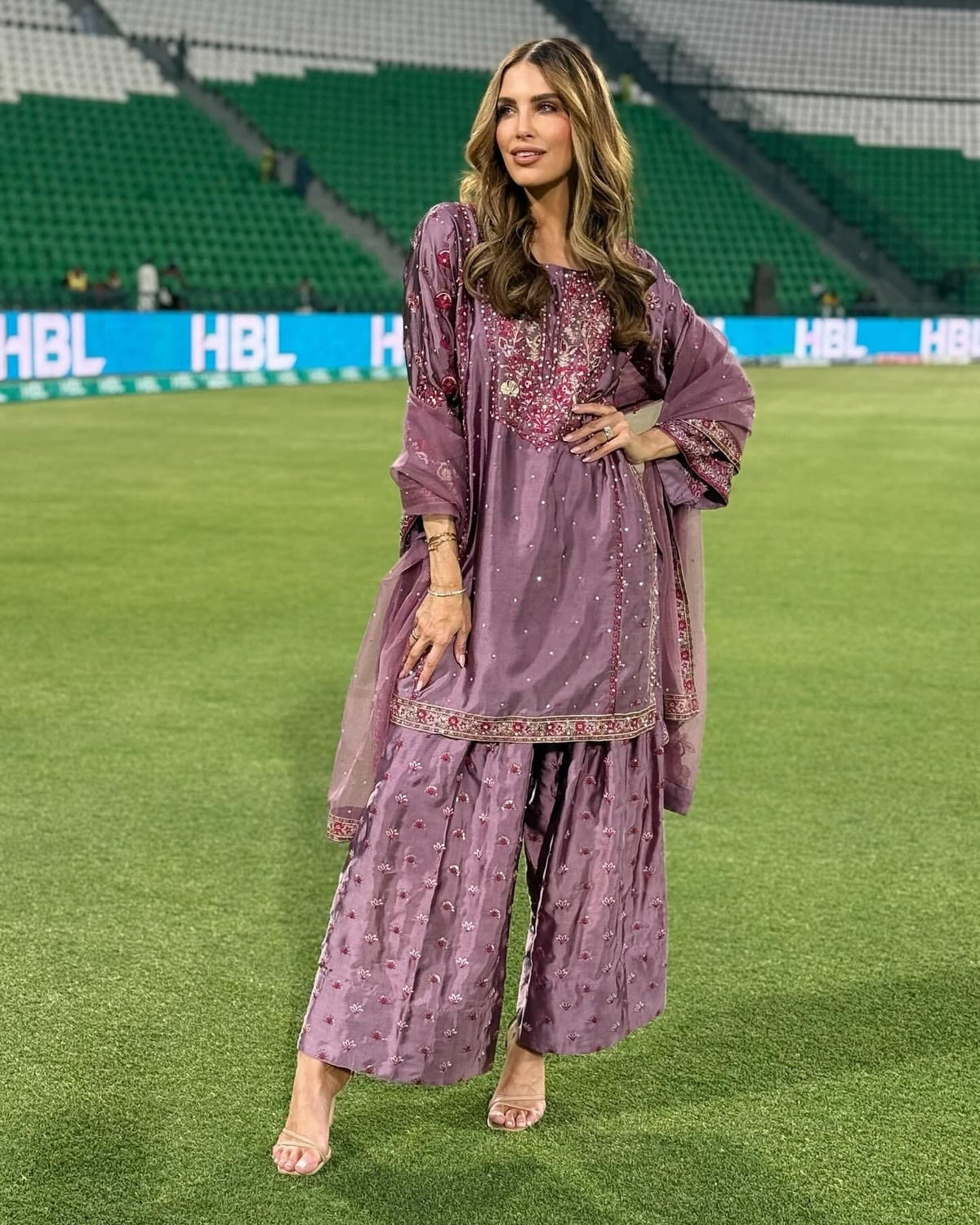 Fab Zone Party Wear Look Designer Top Plazzo And Dupatta