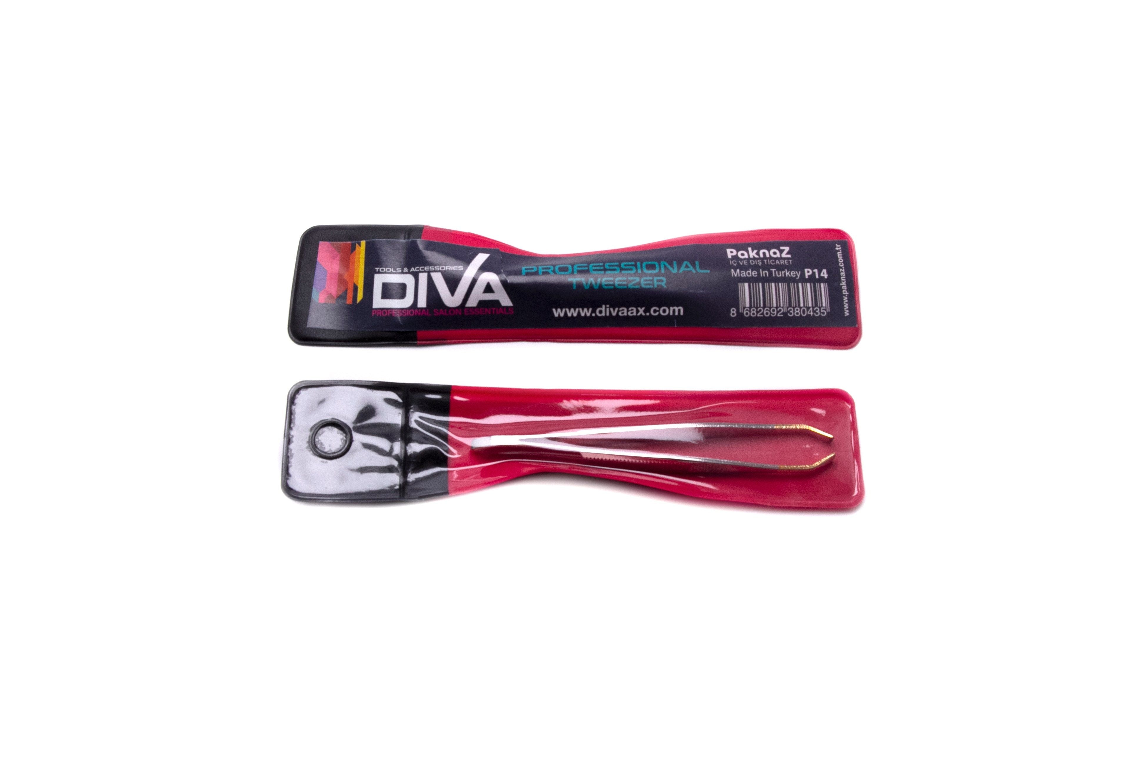 Diva Tweezer Stainless Steel, 1pc