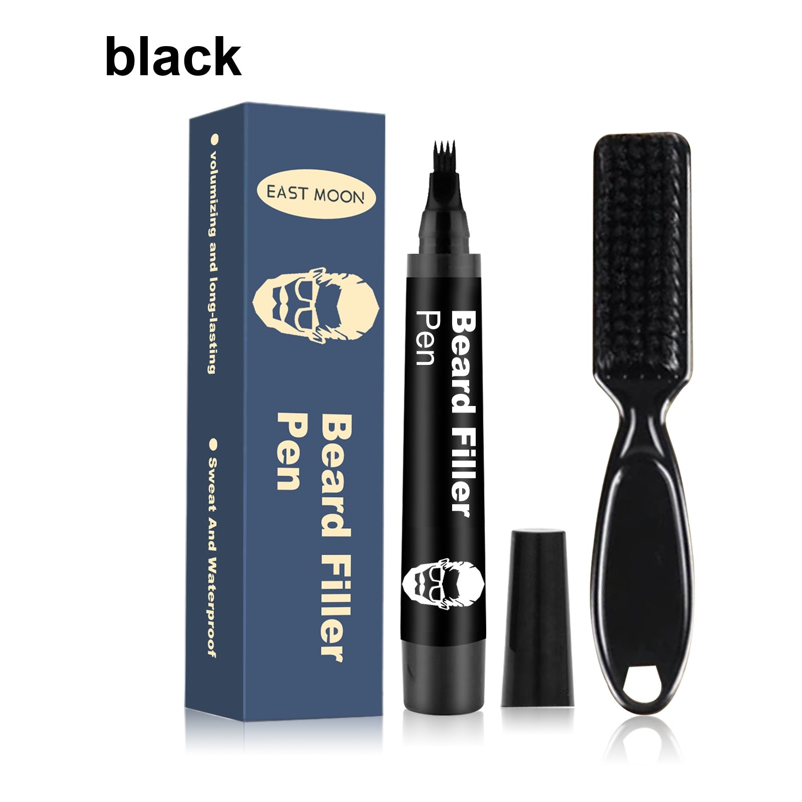 Beard Filler Pen, Waterproof, Easy-To-Use, Natural Full Beard, Men's Grooming Tool ,1set