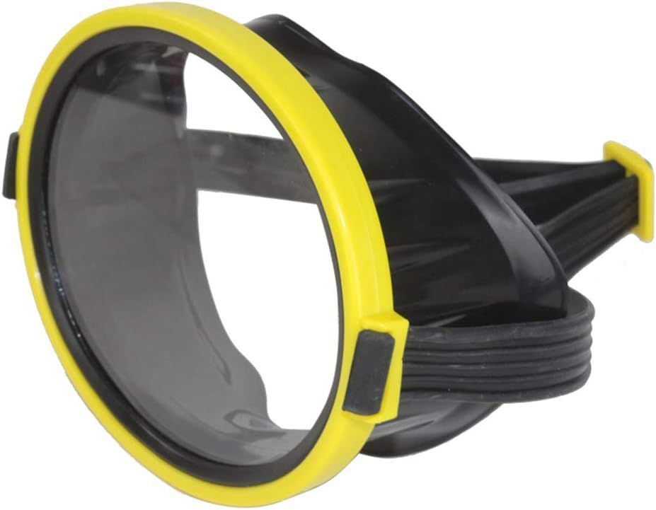 Round Scuba Mask Single Lens Diving Mask Goggles Underwater Waterproof Snorkeling Mask