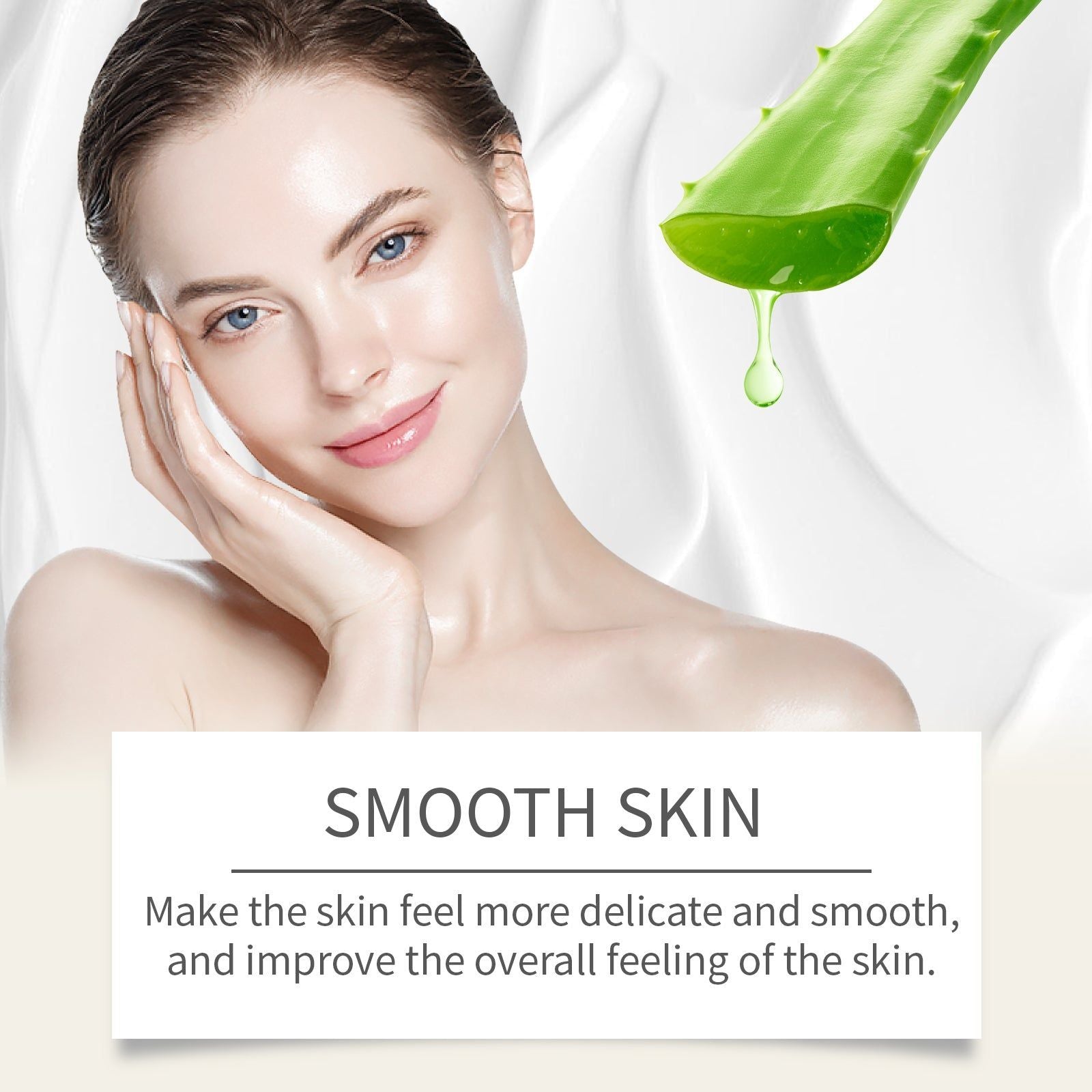 Aloe Amino Acid Exfoliating Scrub for Facial Care Brightening Smooth Skin Moisturizer ,100g