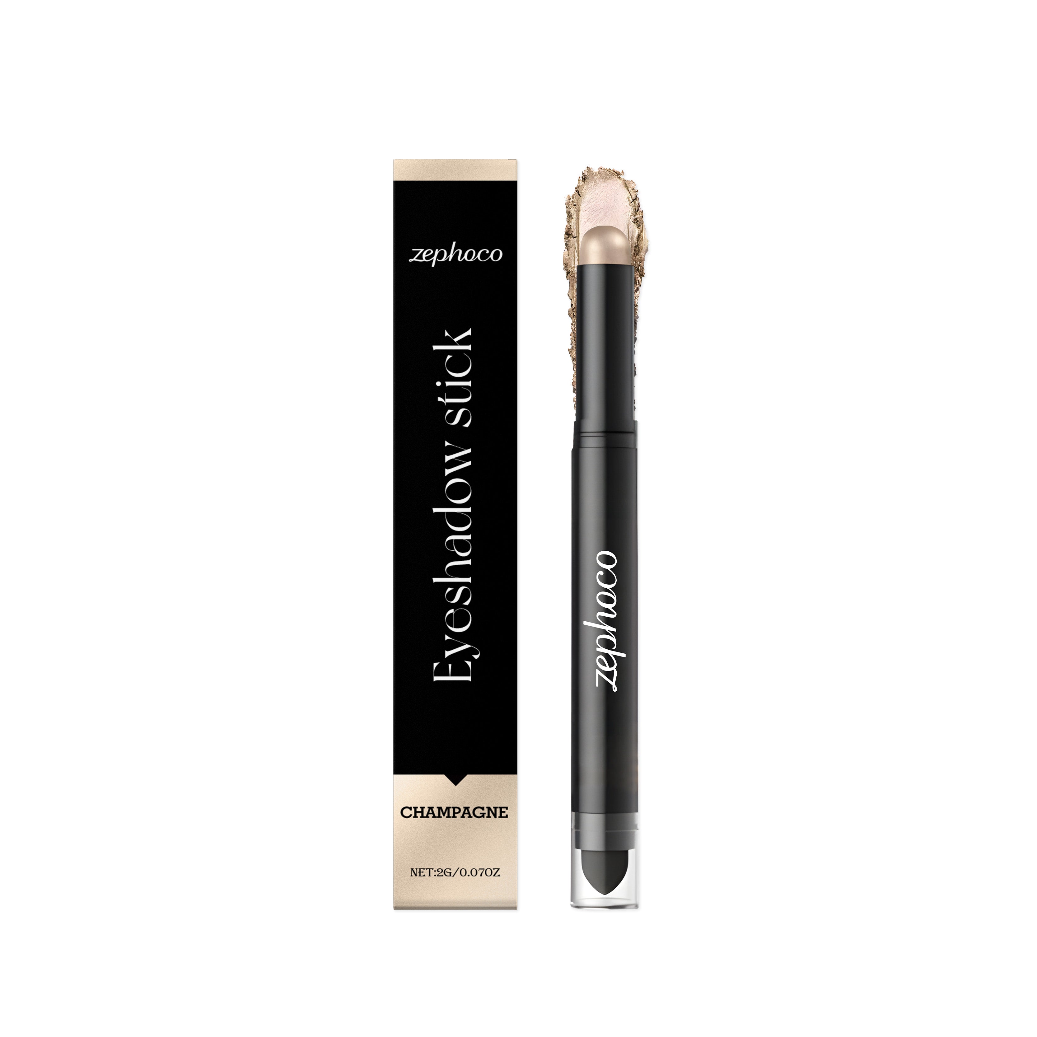 Champagne Eyeshadow Stick, Long-lasting Eye Makeup, Brighten & Define Eyes ,2g