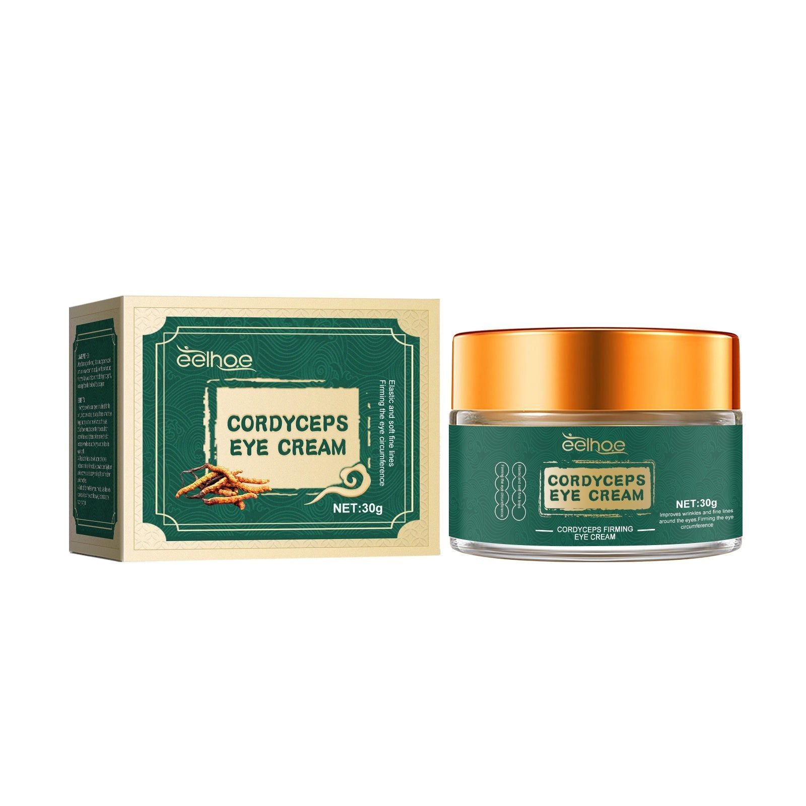 Cordyceps Eye Cream, Fade Eye Lines, Brighten & Hydrate, Anti-Aging Solution ,30g
