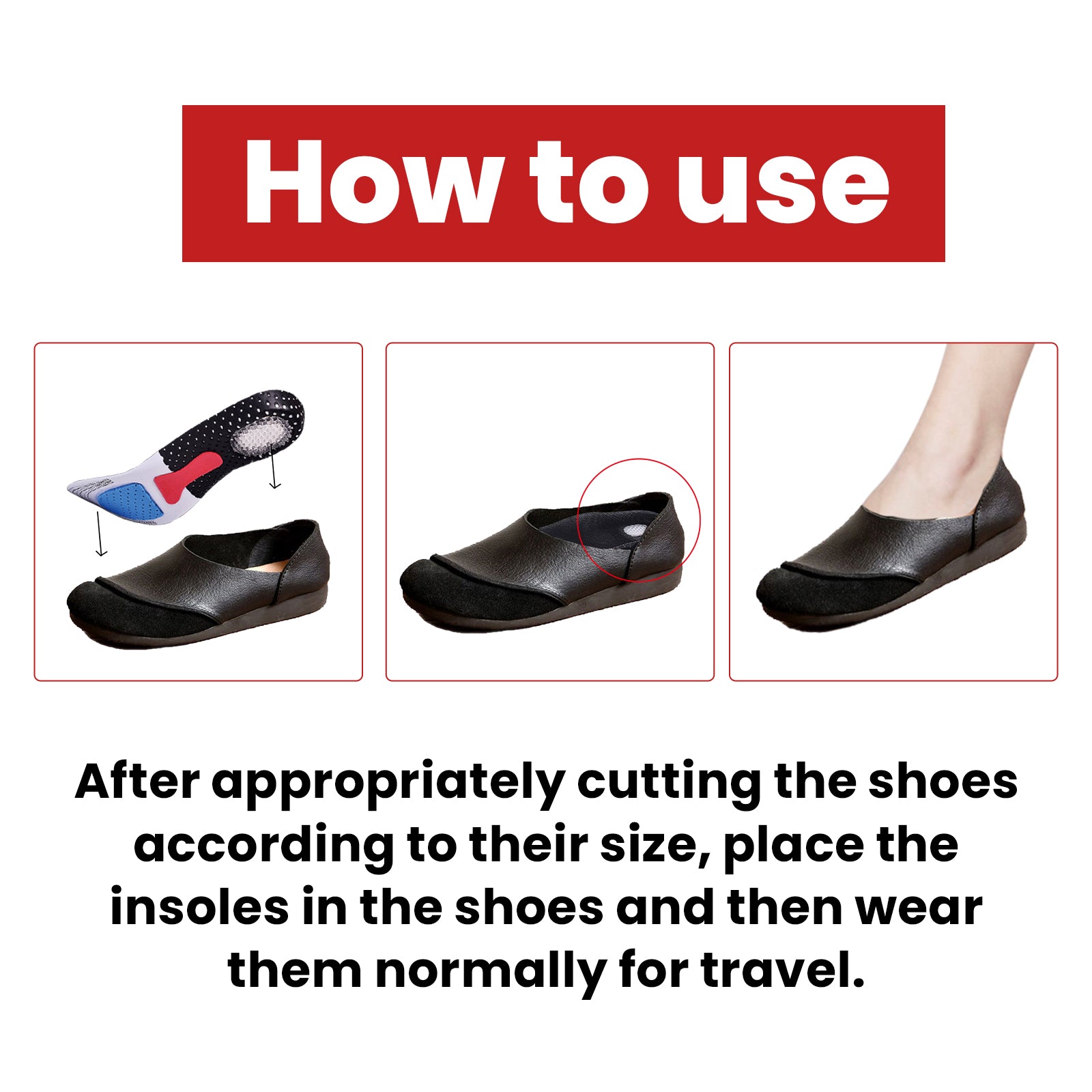 Boost Your Height with Corrective Insoles, Arch Support, Non-Slip, Wear-Resistant ,1 pair