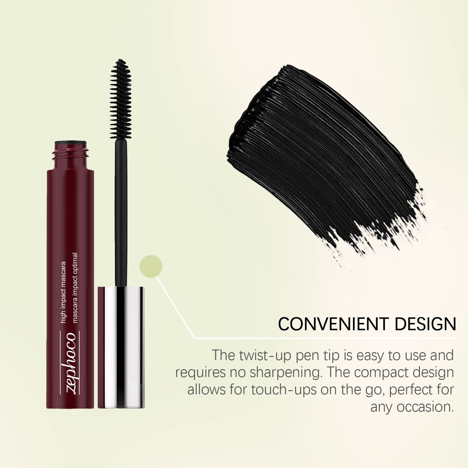 Light Black Mascara, Natural Warping, Curling, Daily Wear, Voluminous ,7ml