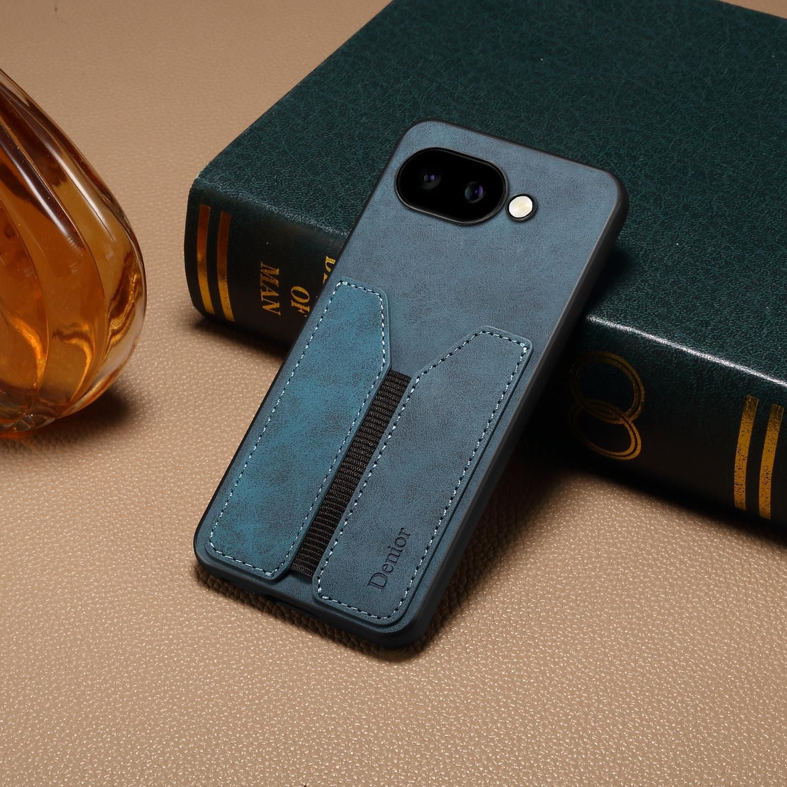 Denior DV Elastic Card Slot PU Case For Google Pixel 9a