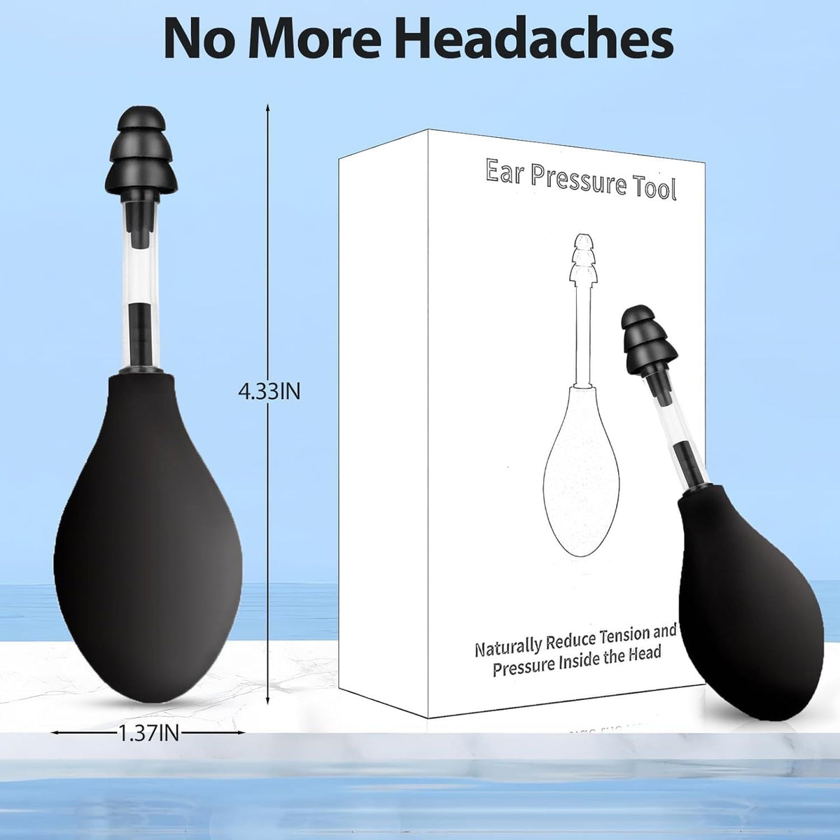 Ear Pain Relief Tool Natural Ear Pressure Relief Device Inner Ear Pressure Stimulation