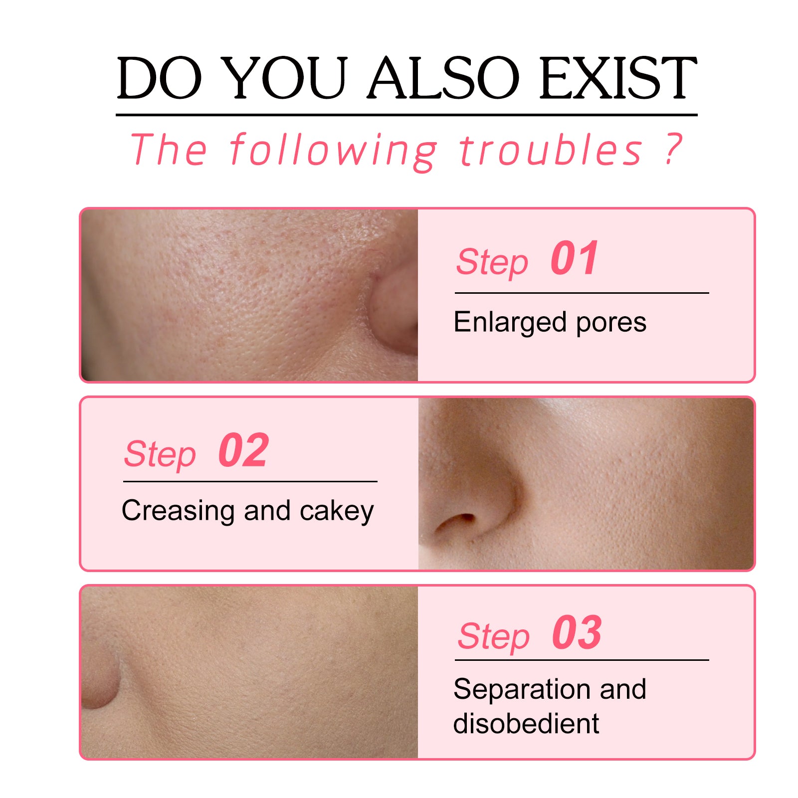 Brightening Poreless Concealer Stick, Oil Control, Flawless Skin, Makeup Primer ,8g