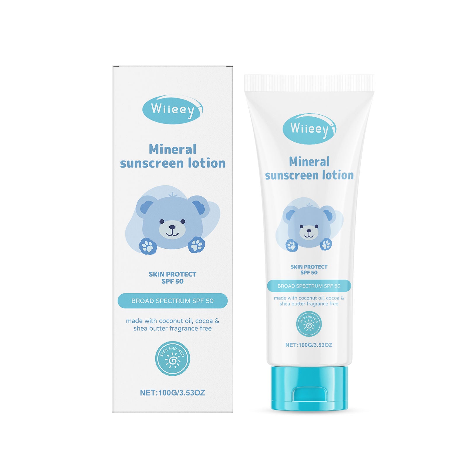 Children's Moisturizing Protection Cream, Daily Outdoor Skin Care, Gentle, Fast Absorbing ,100g