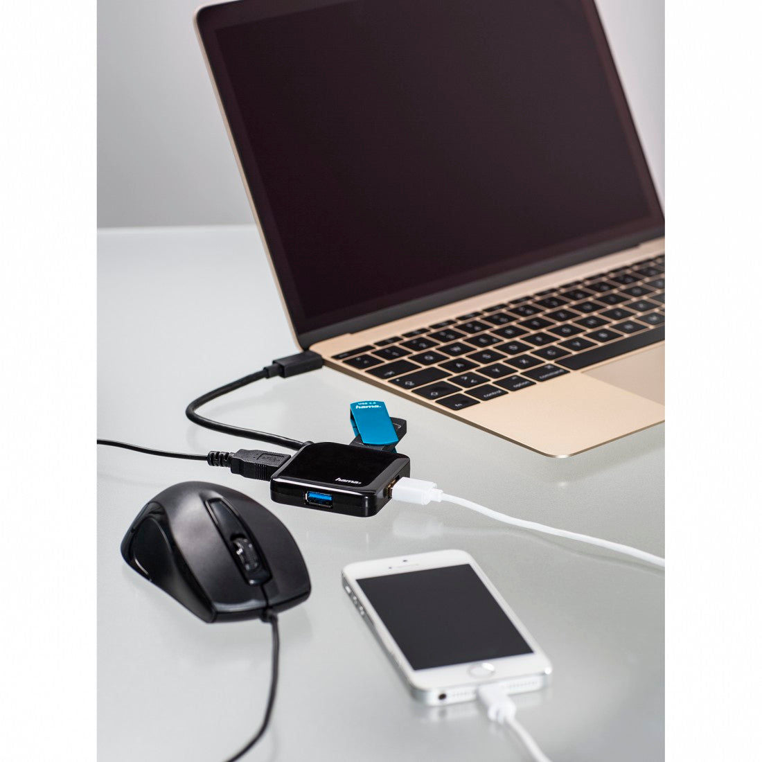 HAMA 135750 USB 3.1 TYPE-C HUB 1:4, BUS POWERED