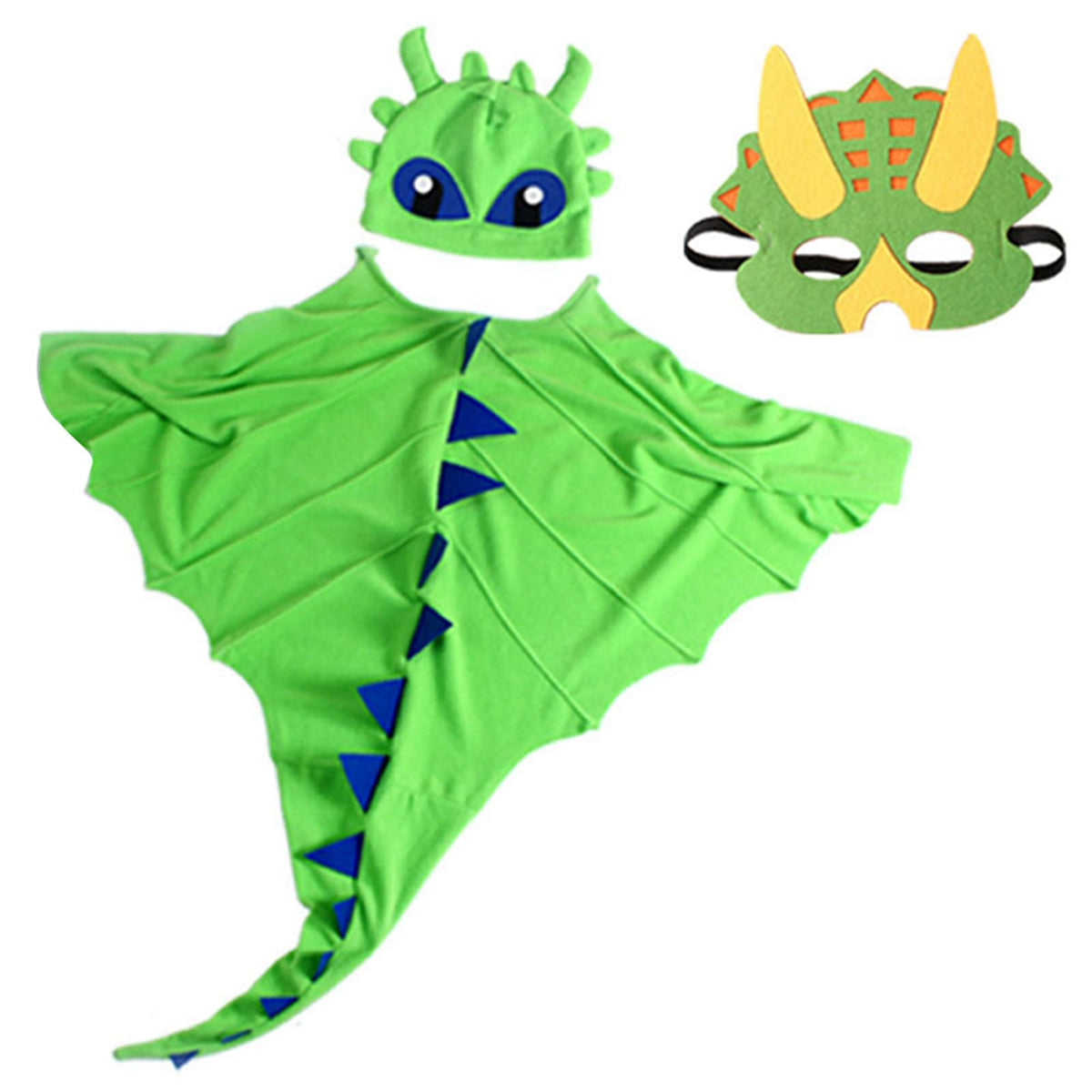 Children Dinosaur Cape Halloween Cosplay Costume Set Kids Christmas Outfits