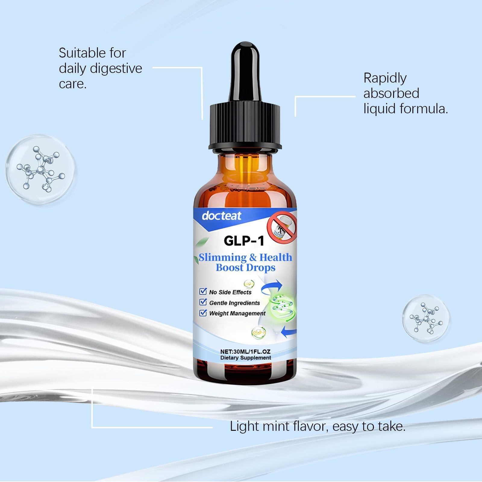 Boost Your Body Care, Intestinal Balance Drops, Natural Digestive Support, Lightweight and Stylish Supplement ,30ml