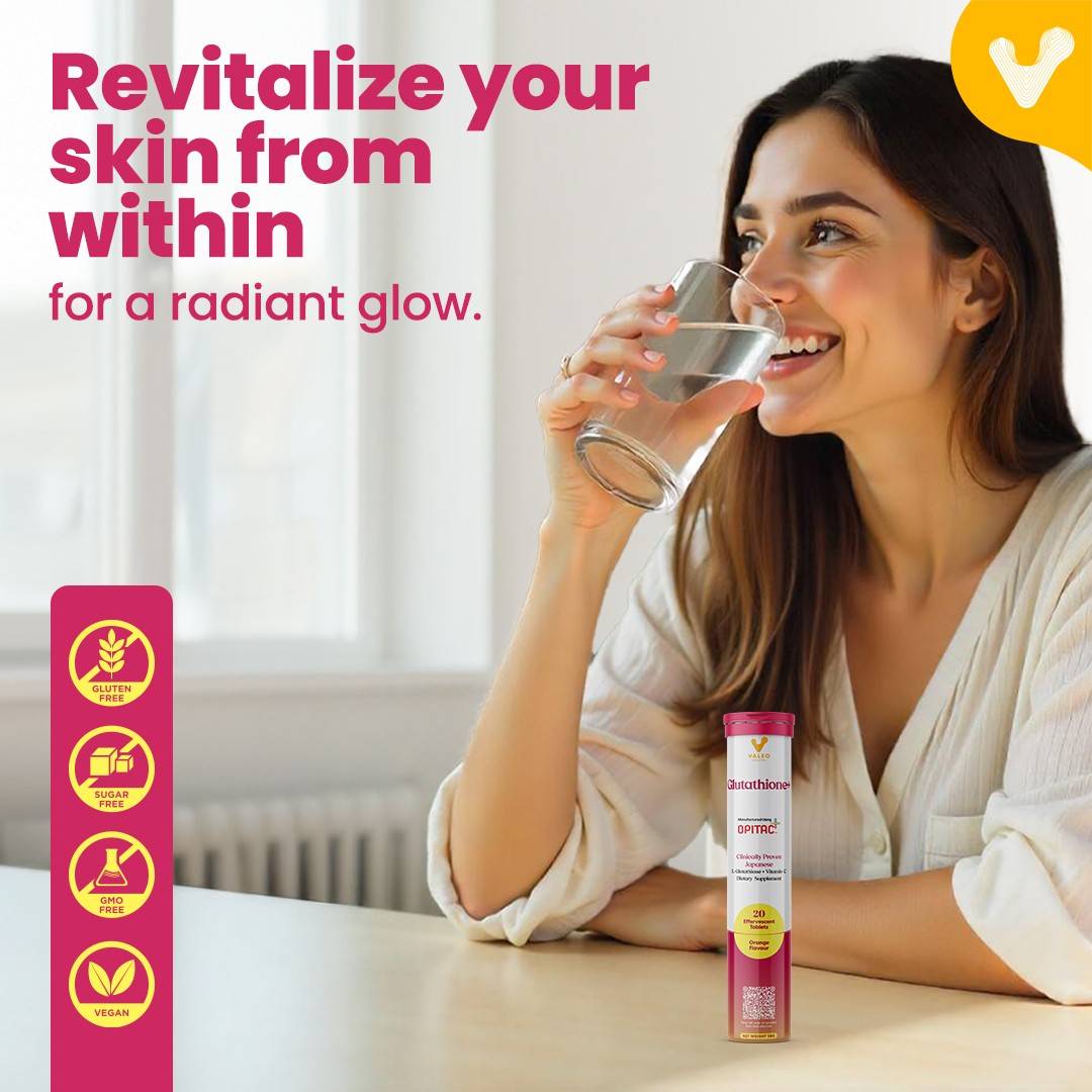 Valeo Glutathione+ Effervecent Tabs and Apple cider vinegar capsule's 60