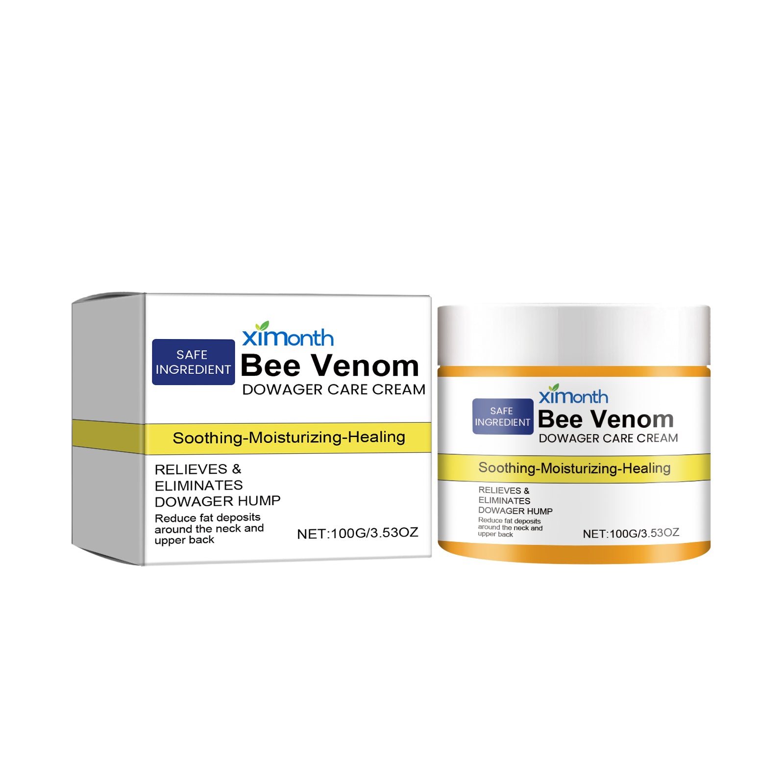 Bee Venom Neck and Back Care Cream, Anti-Aging, Skin Firming, Pain Relief, Sensitive Skin ,100g
