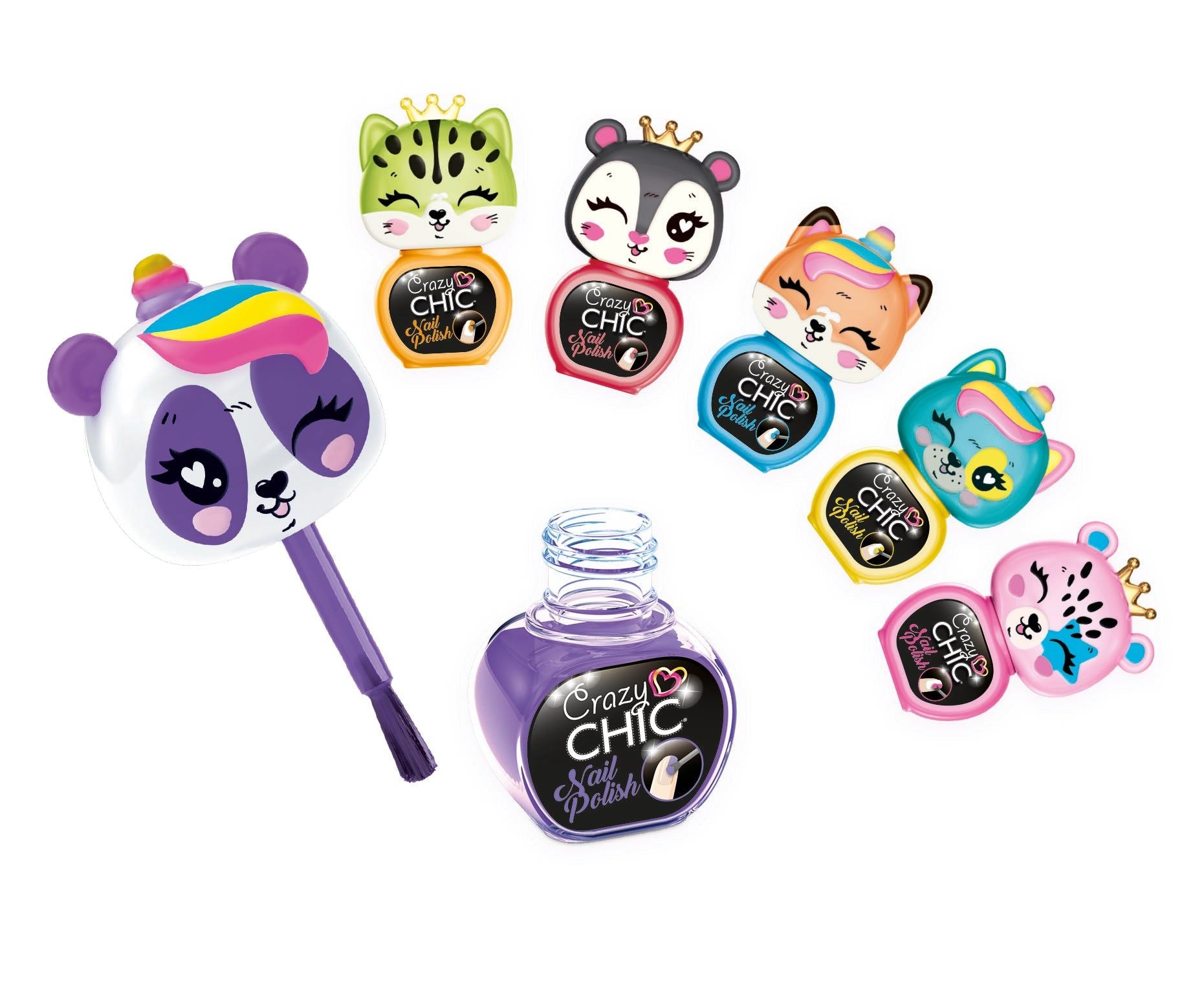Clementoni Crazy Chic Nail Polish Set – Kids Nail Art Kit
