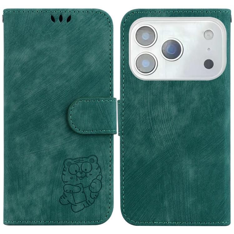 For iPhone 18 Pro Max / iPhone 17 Pro Max Little Tiger Embossed Leather Phone Case