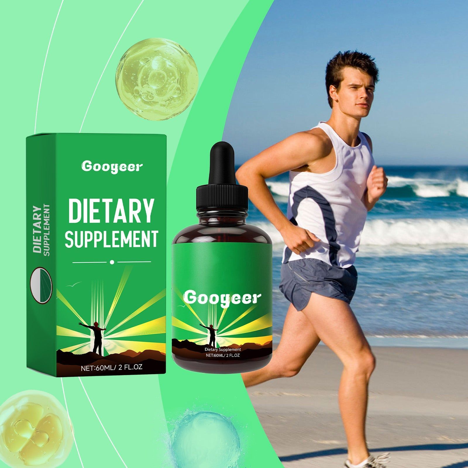 Body Care Dietary Supplement, Boost Fitness, Improve Life Quality ,60ml
