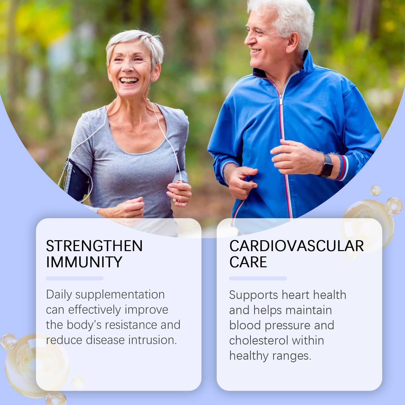 Boost Your Body Care with Fish Oil Capsules, Improve Immunity and Bone Health ,60 capsules