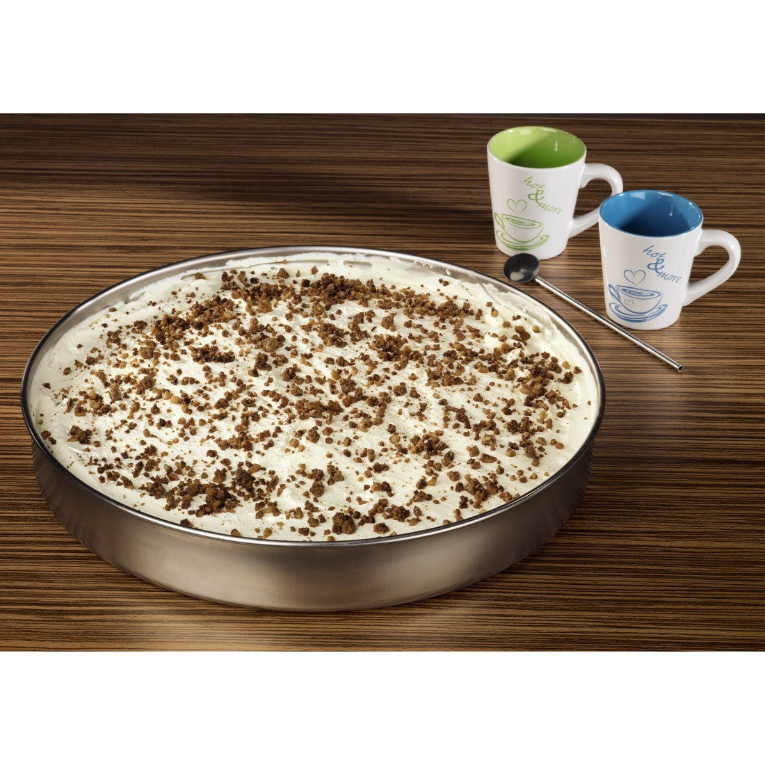 XAVAX 111502 Roasting/Oven Dish, round, stainless steel, 34 cm