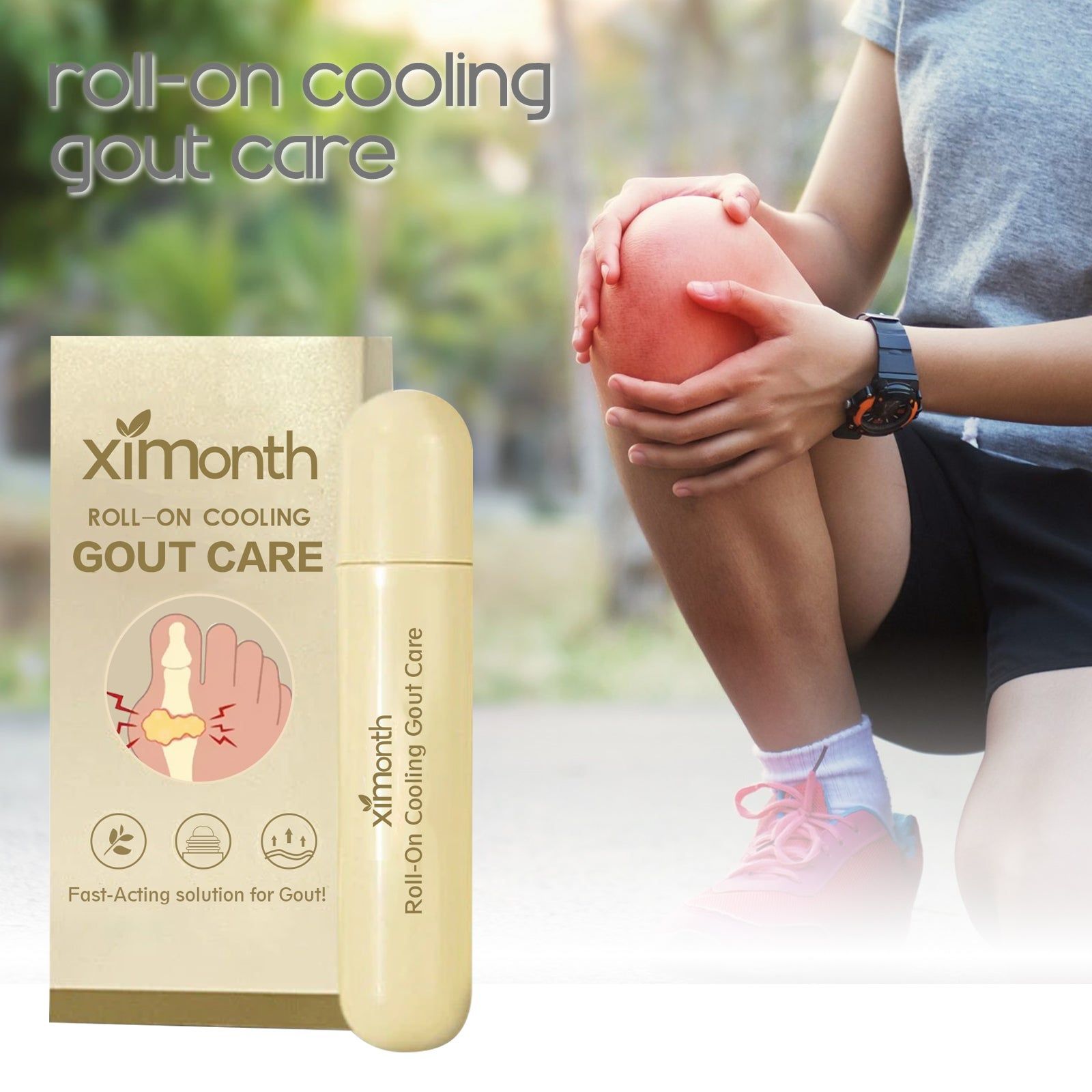 Ultimate Joint Care Roll-On, Fast Pain Relief for Gout, Knee, Finger, and Body ,100ml