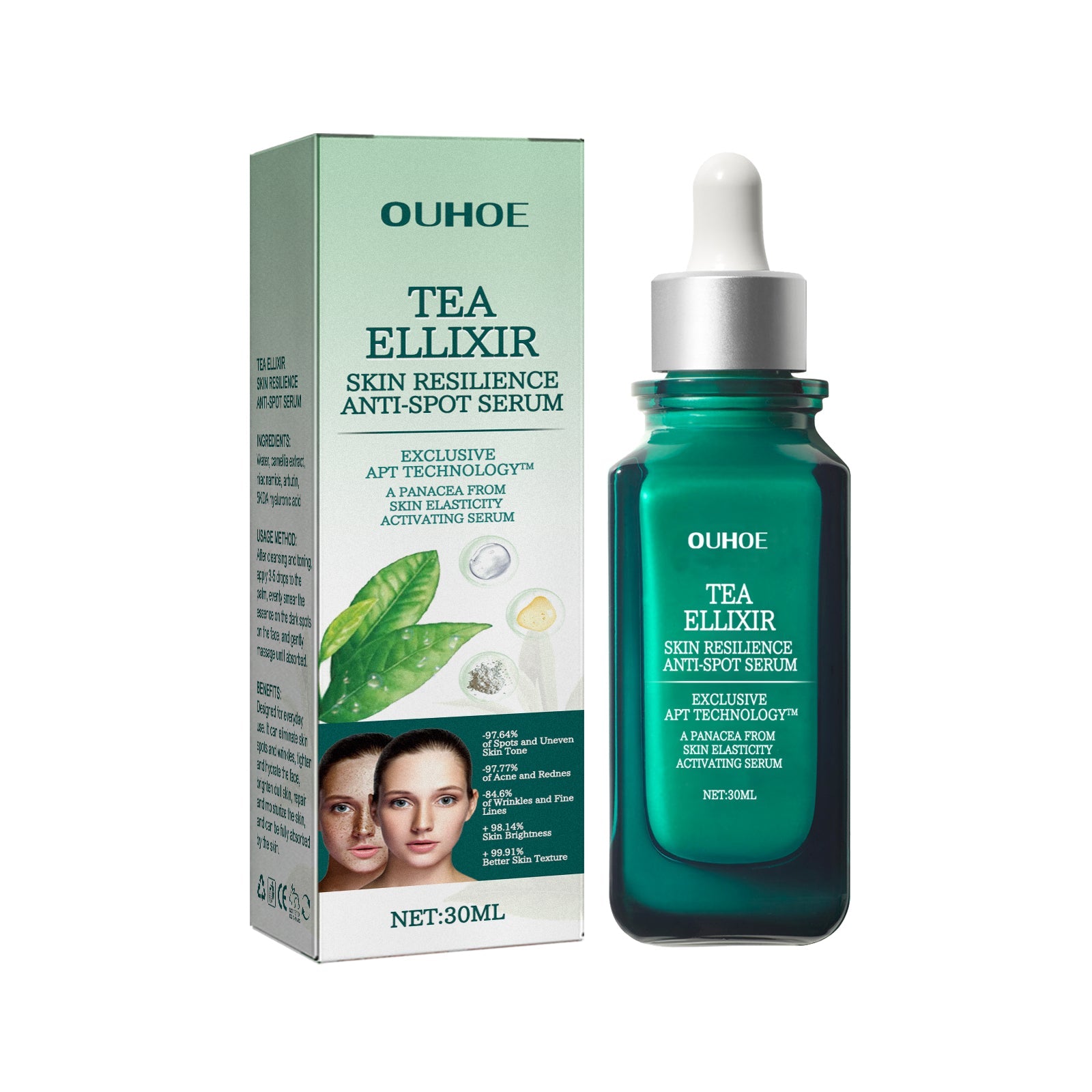 Brightening Blemish Essence Remove Spots Wrinkles Lighten Dull Skin Repair Moisturize ,30ml