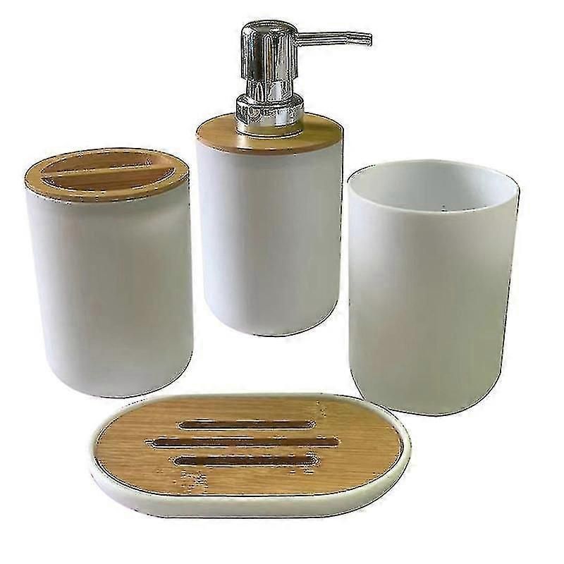 Bathroom Accessories Set With Soap Dispenser and Toothbrush Holder