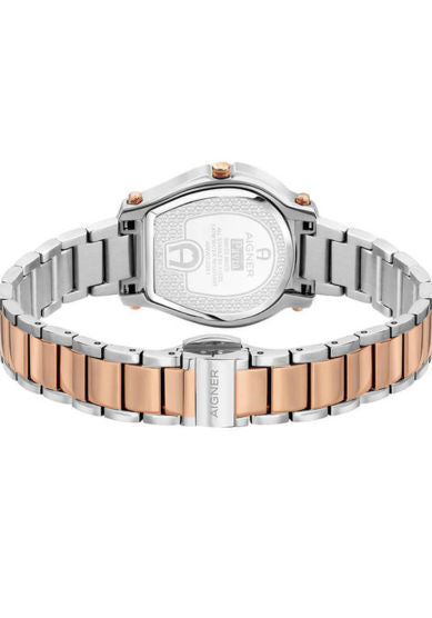 AIG PAV-L SS/RG CAS SIL WHT DIAL SS/RG MTL BRT