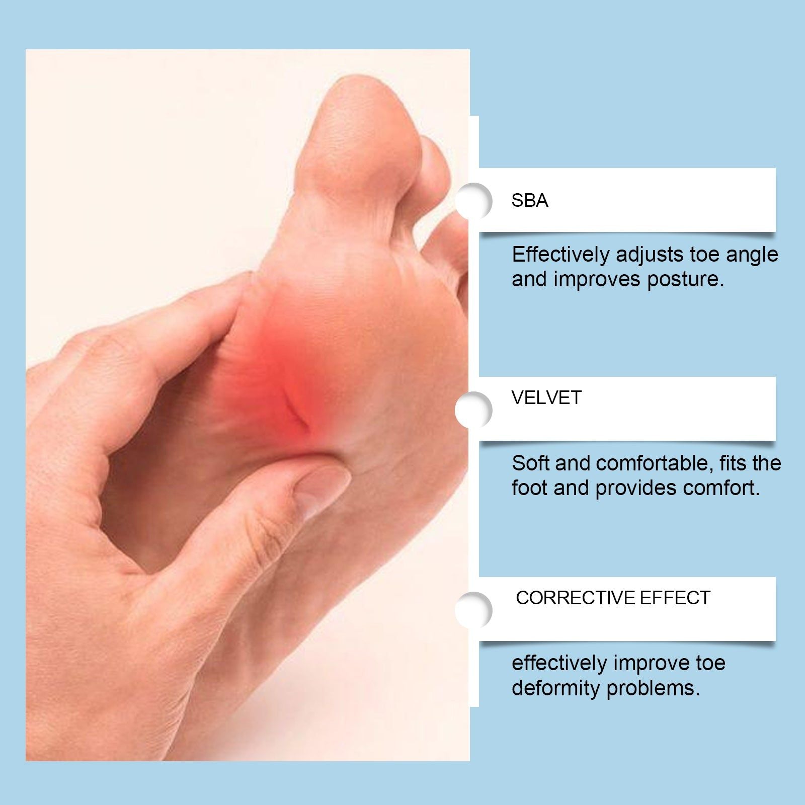 Premium Toe Care Device, Bunion Relief, Foot Care, Comfortable Orthotic, Long-lasting Support ,1pcs