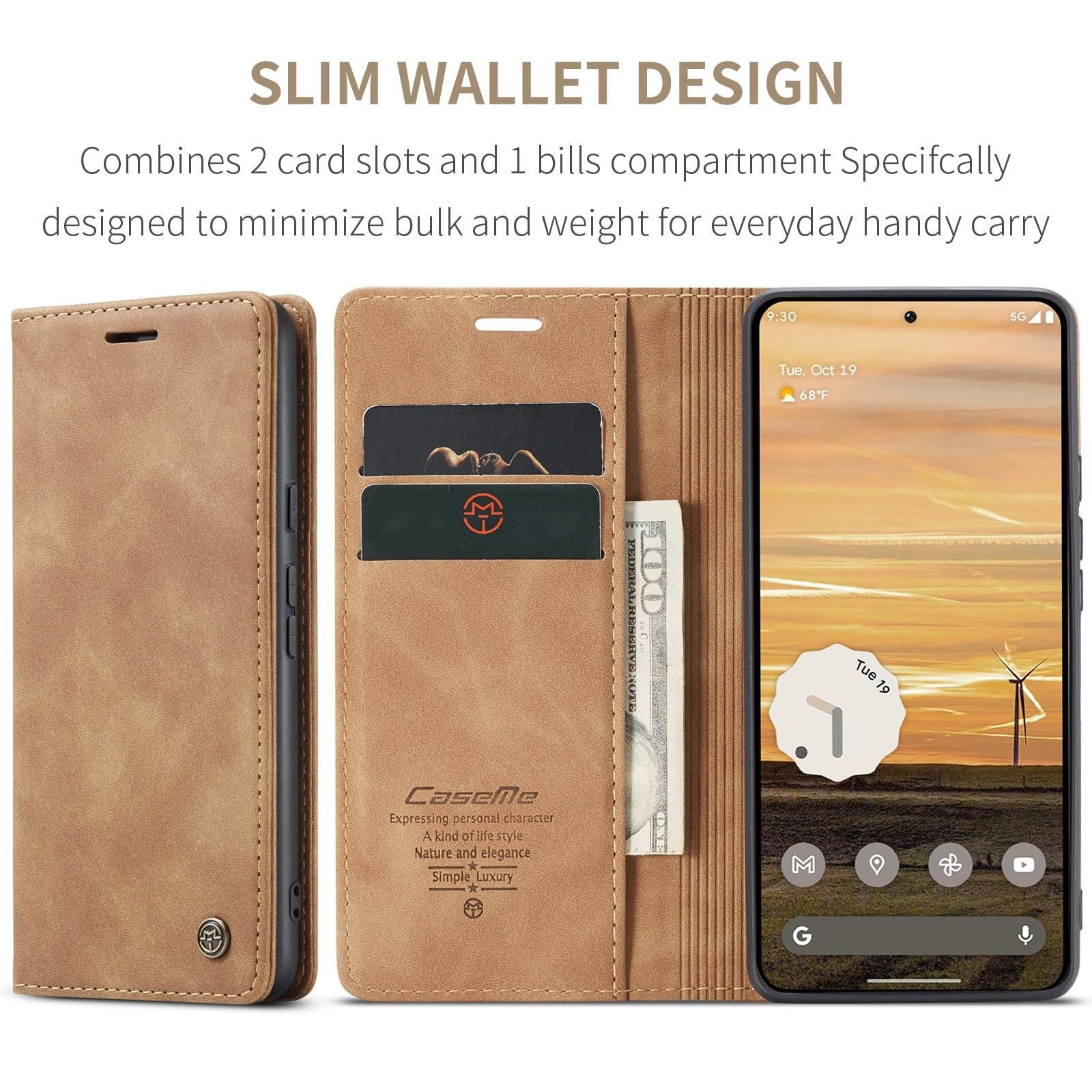 Multifunction Leather Case For Google Pixel 9a