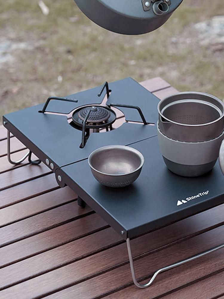 Folding Camping Table Portable Gas Stove Stand Outdoor Mini Picnic Desk For Fishing Hiking