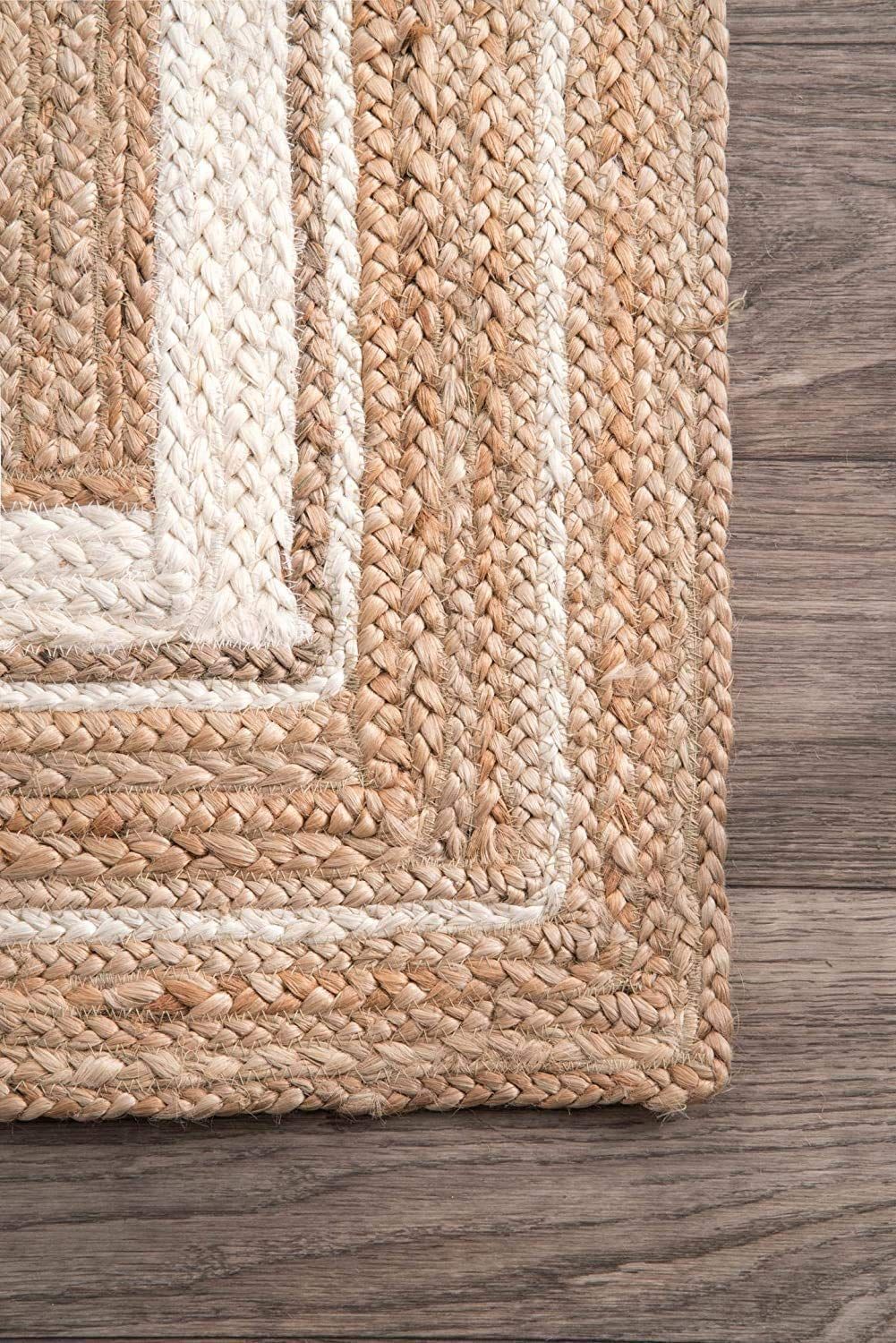 AIESY® Handwoven Beautiful Jute Reversible Doormat for Bedroom