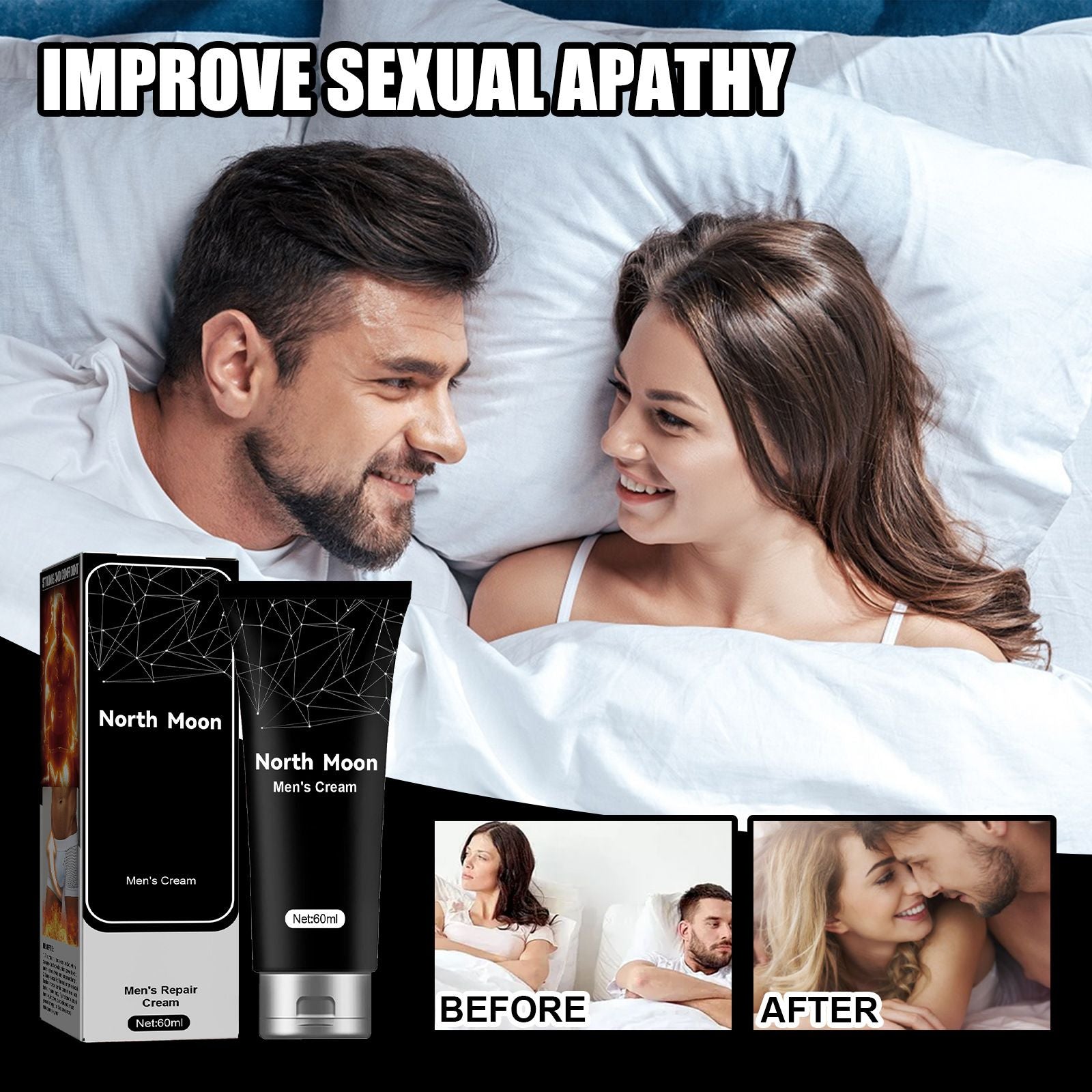 60ml Mens Body Cream with Repair and Moisturizing