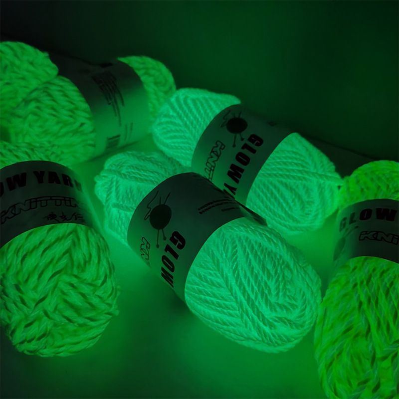 Glowing Yarn Luminous Hand Knitting Yarn DIY Arts Crafts For Sewing Beginners