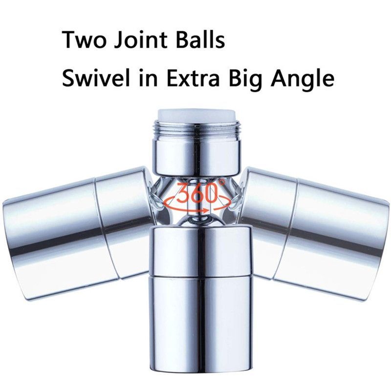 Dual-Function Faucet Spout Bubbler External