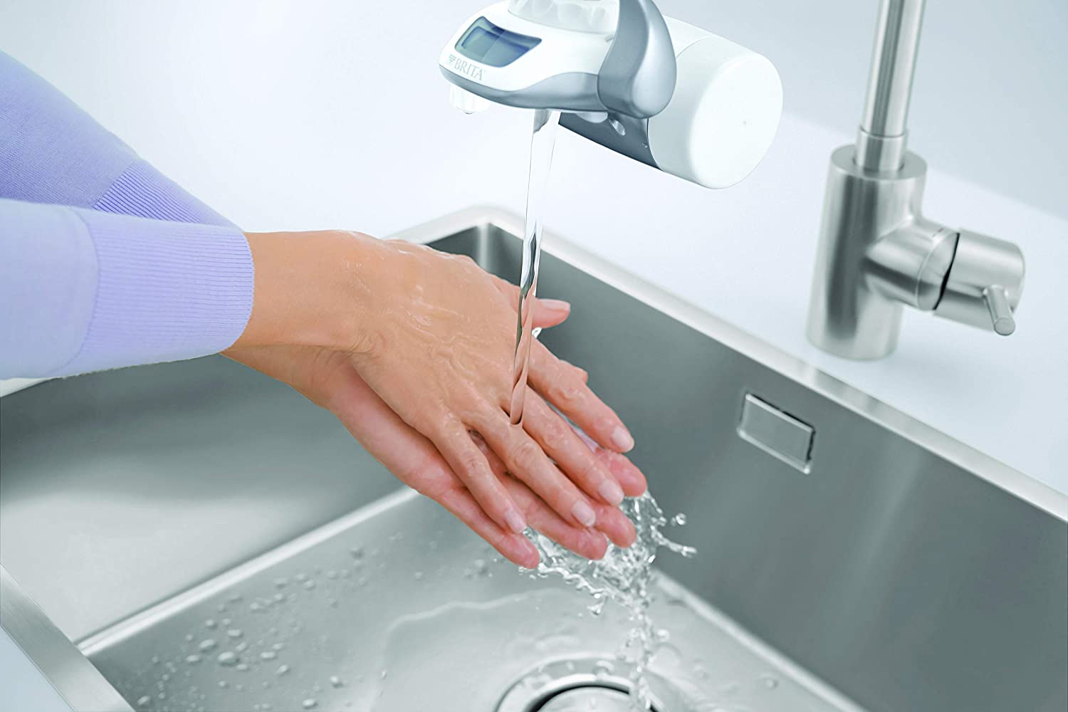 BRITA 1037406 On Tap HF Water Filter Cartridge - Compatible On Tap Filtration System - 600 litres of Excellent Taste Filtered Water