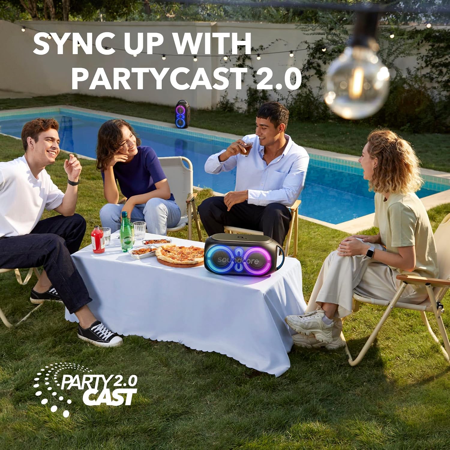 مكبر صوت بلوتوث محمول Anker Soundcore Rave Party 2 120 وات، أسود