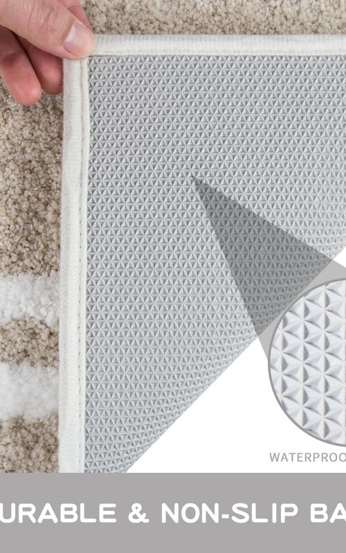 AIESY® Non-Slip Super Absorbent Quick Dry Shaggy Microfiber Bath Mat