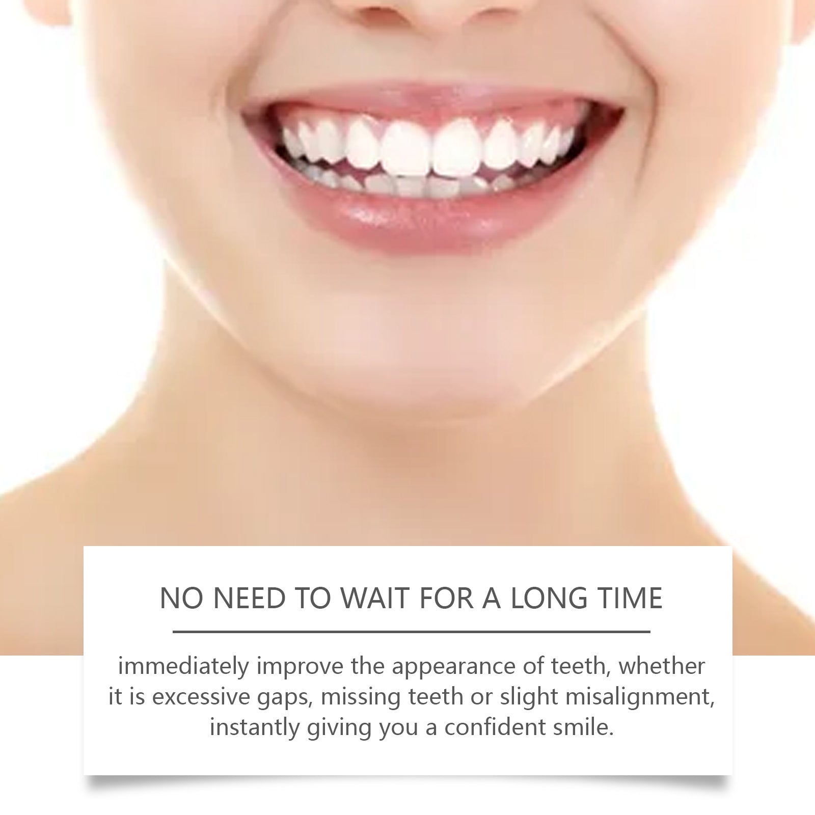 Adjustable Silicone Buckle Dentures, Instant Smile Fix, Dental Care, Comfortable Fit ,1pair