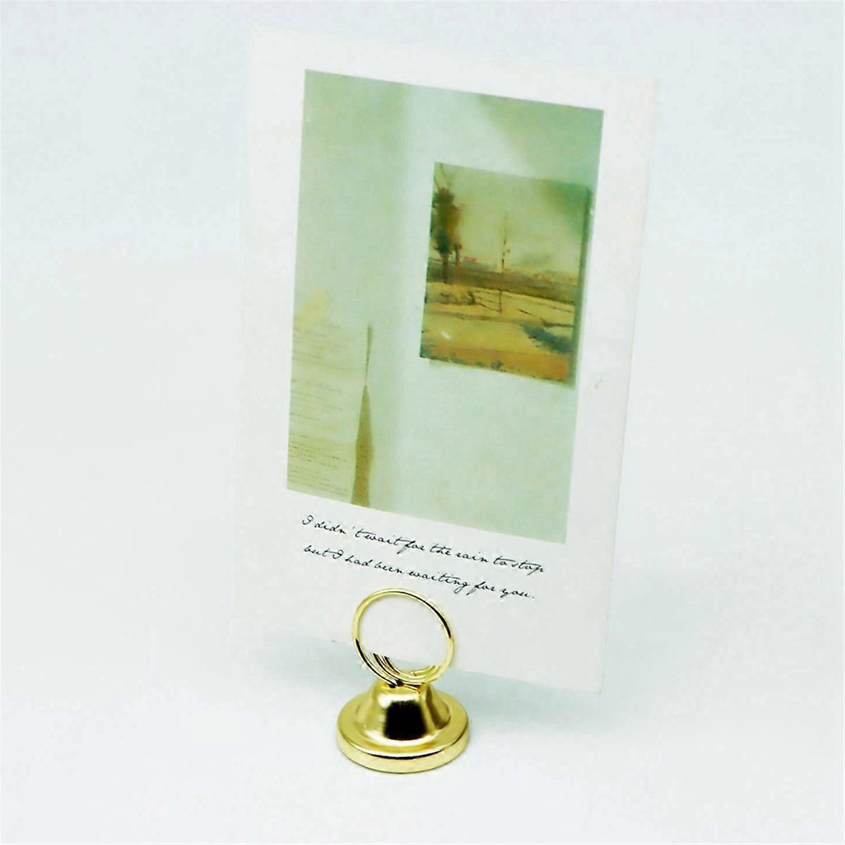 Pot lid note holder table number holder seat card holder (gold)