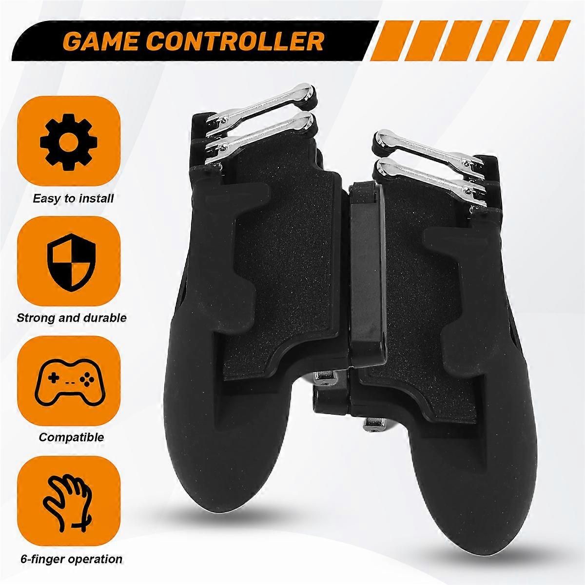 for Controller Six Finger Trigger Gamepad Grip L R Joystick