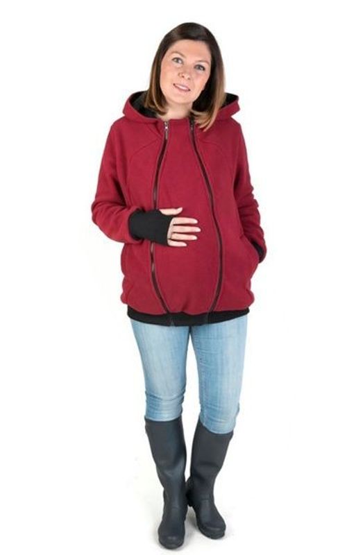 Multi Function Kangaroo Hooded Sweatshirt Baby Carrier Coat Pregnant Jacket For Women
