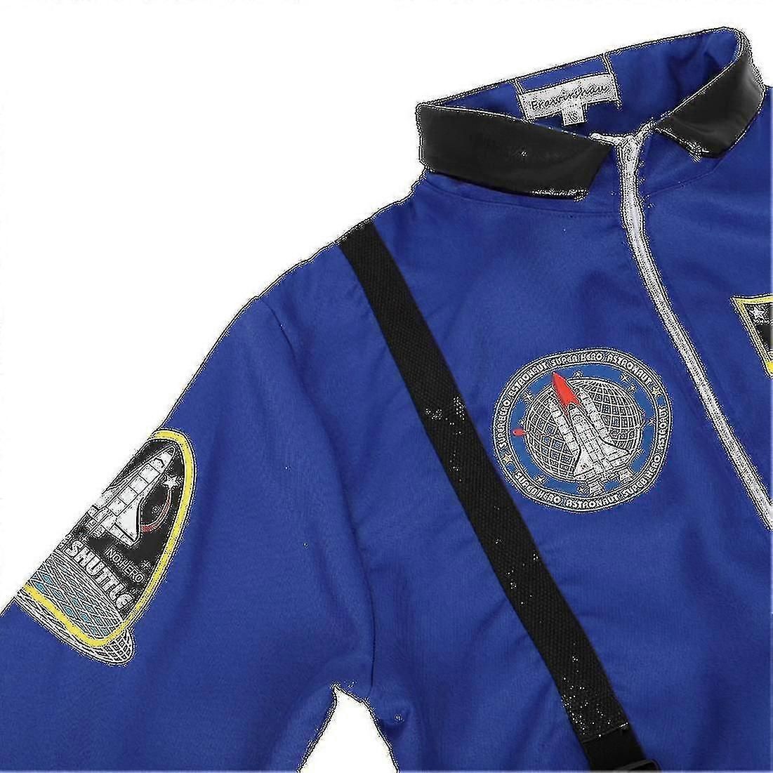 Astronaut Costume Space Suit For Adult Cosplay Costumes Zipper Halloween Costume Couple Flight Jumpsuit Plus Size Uniform zxin